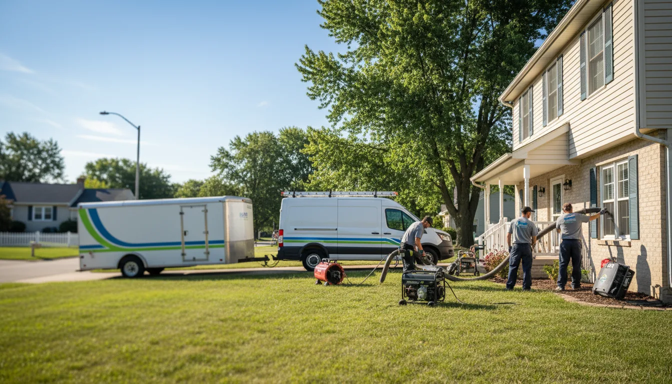 Flooded Basement Restoration And Cleanup With Repair in Washington Court House, OH near me